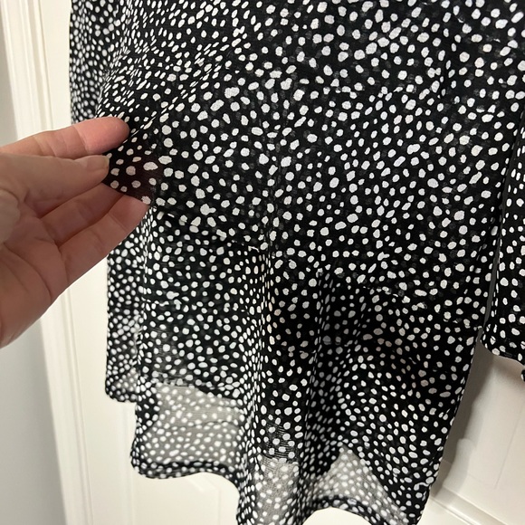 Alfani Women sheer lined black with white dots size 1X - Picture 13 of 16